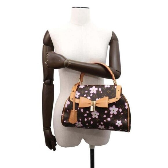 LOUIS VUITTON Monogram Cherry Blossom Sac Retro PM Handbag Takashi Murakami Tote - Picture 2 of 12